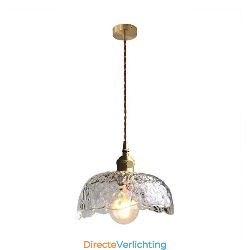 Onregelmatige messing glazen hanglamp Hammer glazen plafondlamp