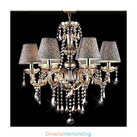 Moderne, eigentijdse, klassieke, vintage, kristal, gegalvaniseerde glazen kroonluchter Moderne, eigentijdse, klassieke, vintage, kristal, gegalvaniseerde glazen kroonluchter