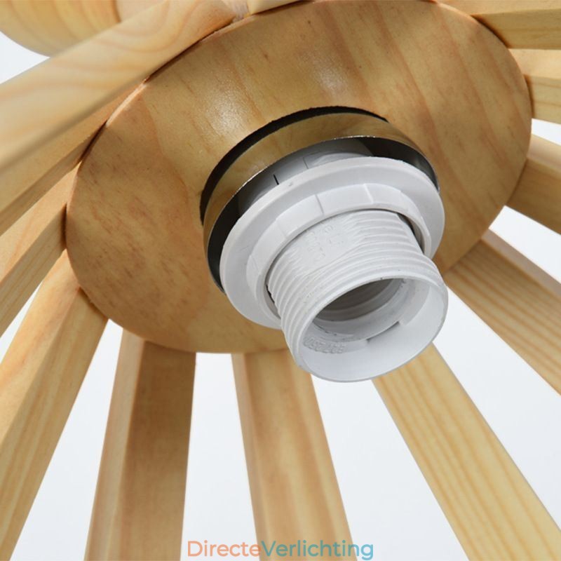 Eenvoudige stijl houten hanglamp