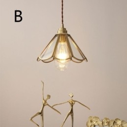 Mini glazen hanglamp moderne eenvoudige glazen plafondlamp