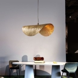 Messing hanglamp moderne minimalistische lotusblad plafondlamp