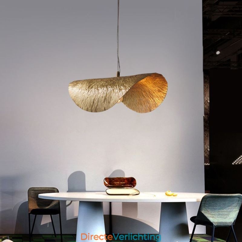Messing hanglamp moderne minimalistische lotusblad plafondlamp