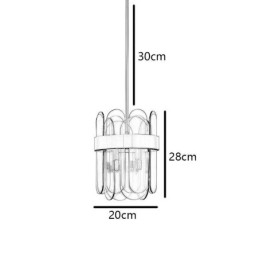 Moderne glazen hanglamp