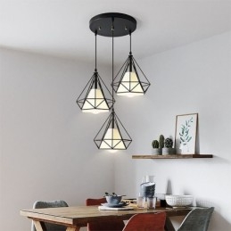 Diamantvormige hanglamp, moderne minimalistische decoratieve lamp