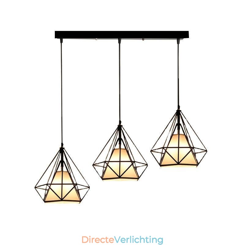 Diamantvormige hanglamp, moderne minimalistische decoratieve lamp