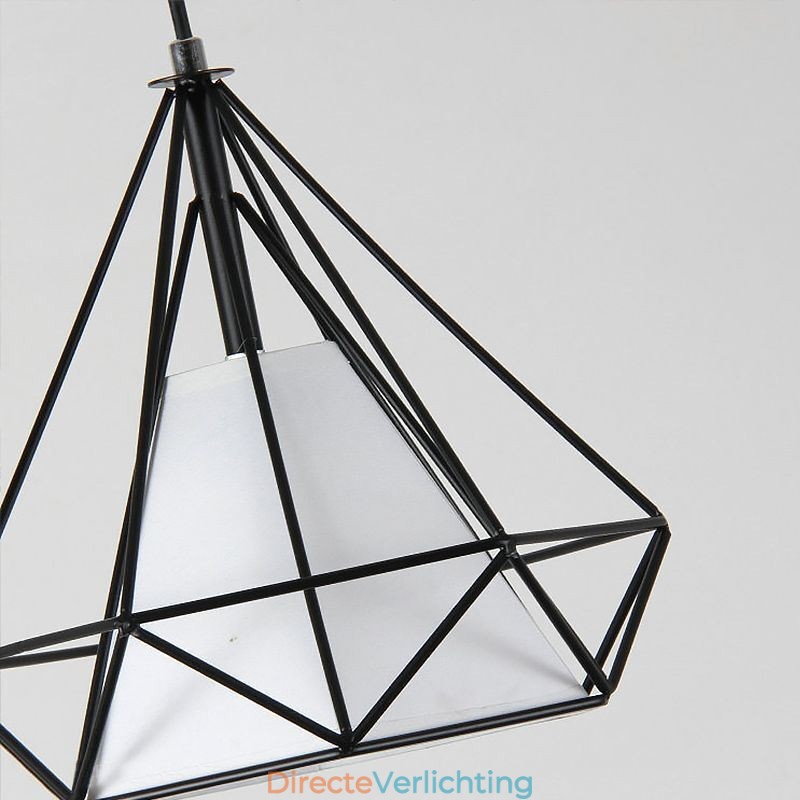 Diamantvormige hanglamp, moderne minimalistische decoratieve lamp