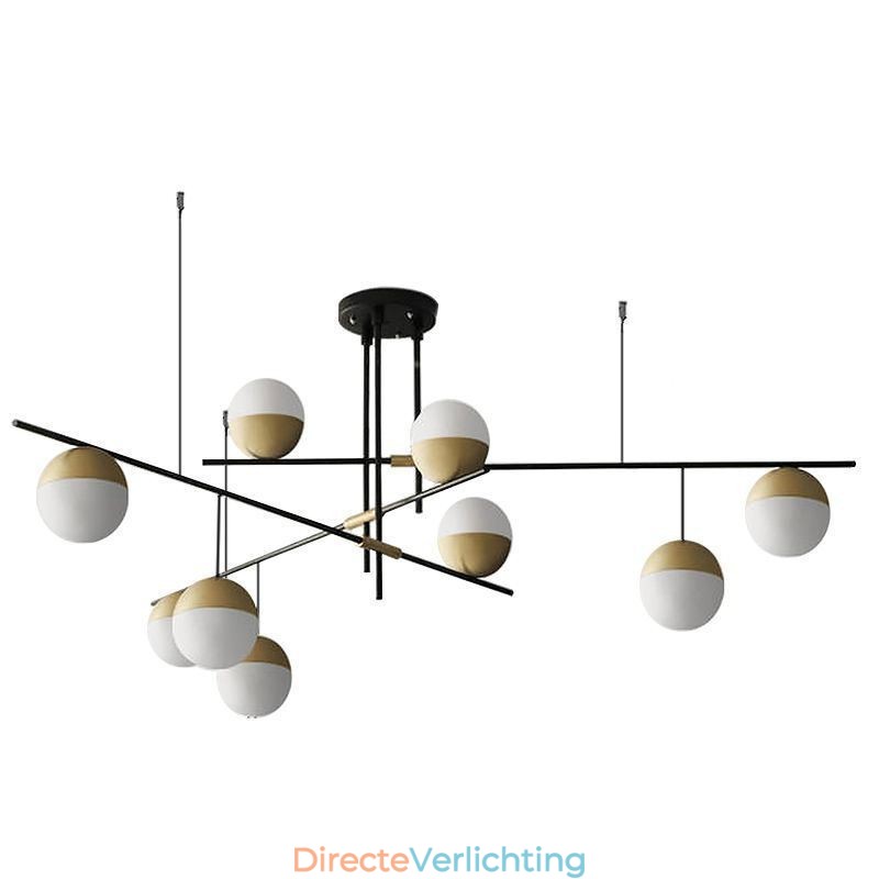 Glazen bol kroonluchter plafondlamp