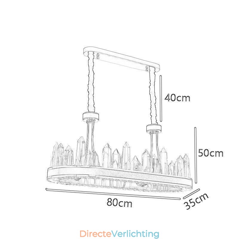 Moderne kristallen hanglamp Kristallen plafondlamp