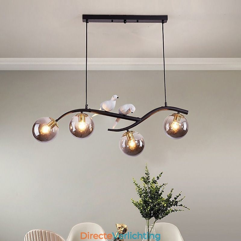 Moderne minimalistische tak hanglamp 4 lampen decoratieve lamp