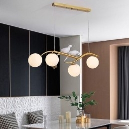 Moderne minimalistische tak hanglamp 4 lampen decoratieve lamp