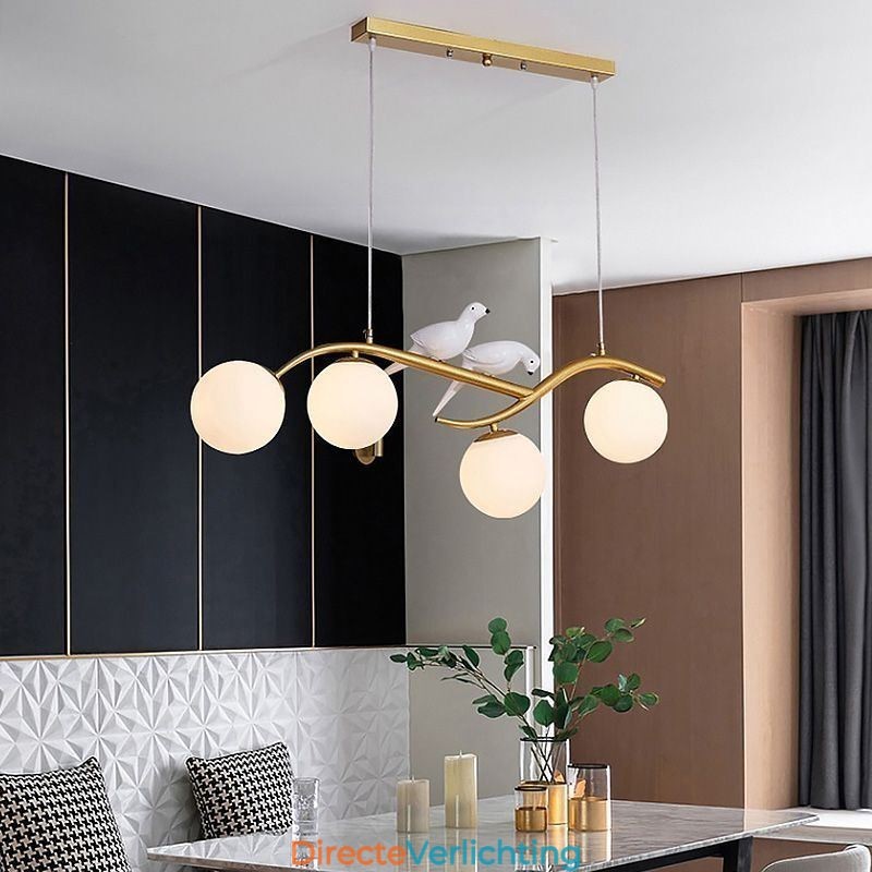 Moderne minimalistische tak hanglamp 4 lampen decoratieve lamp