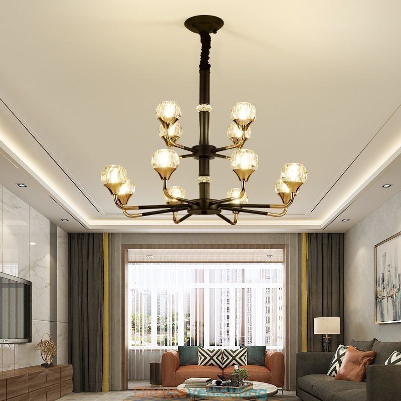 Moderne kristallen hanglamp Elegante kristallen kroonluchter