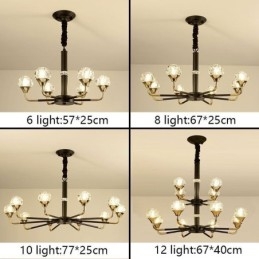 Moderne kristallen hanglamp Elegante kristallen kroonluchter