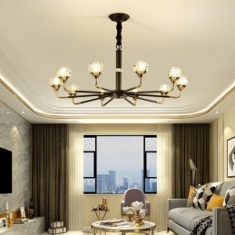 Moderne kristallen hanglamp Elegante kristallen kroonluchter