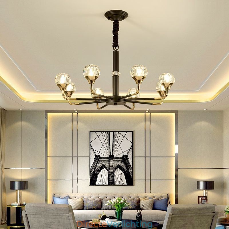 Moderne kristallen hanglamp Elegante kristallen kroonluchter