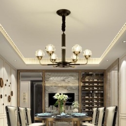 Moderne kristallen hanglamp Elegante kristallen kroonluchter