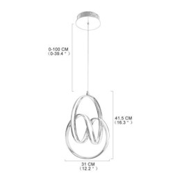 Moderne minimalistische hanglamp Unieke ronde draaibare lamp eiland