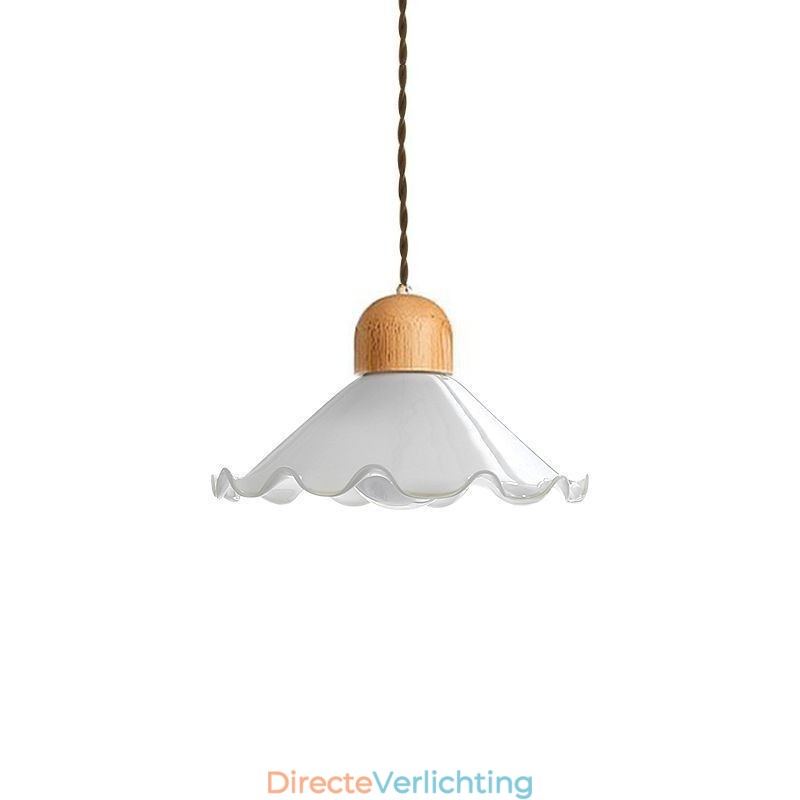 Moderne kant glazen hanglamp enkele kop hanglamp