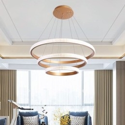 Moderne hanglamp acryl 3 ringen lamp 80+60+40cm