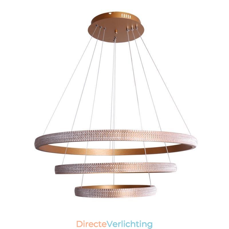Moderne hanglamp acryl 3 ringen lamp 80+60+40cm