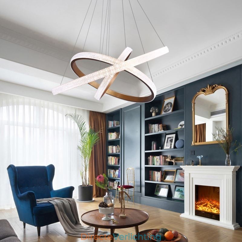 Moderne hanglamp acryl 3 ringen lamp 80+60+40cm