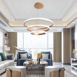 Moderne hanglamp acryl 3 ringen lamp 80+60+40cm