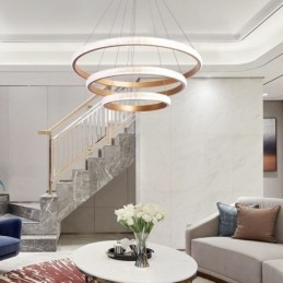 Moderne hanglamp acryl 3 ringen lamp 80+60+40cm