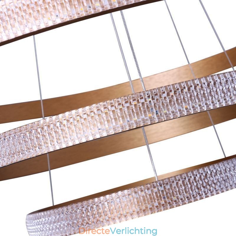 Moderne hanglamp acryl 3 ringen lamp 80+60+40cm