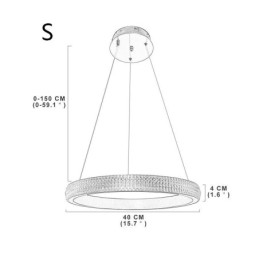 Ring Hanglamp Minimalistische Acryl Lichtarmatuur