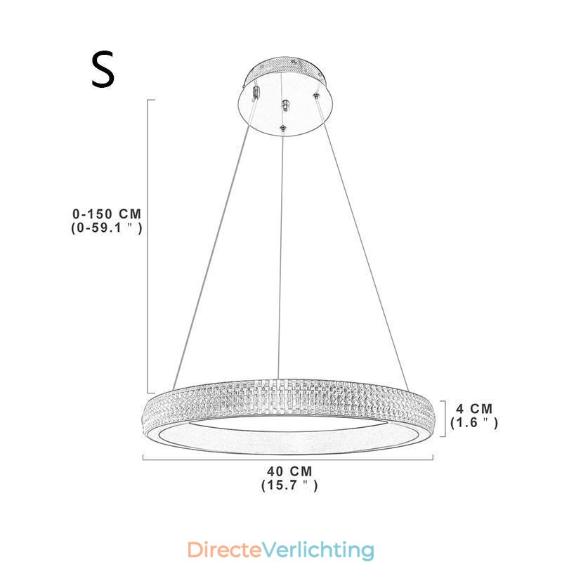 Ring Hanglamp Minimalistische Acryl Lichtarmatuur
