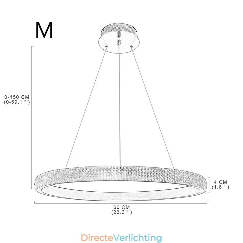 Ring Hanglamp Minimalistische Acryl Lichtarmatuur
