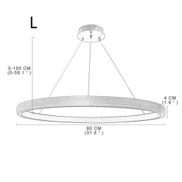 Ring Hanglamp Minimalistische Acryl Lichtarmatuur