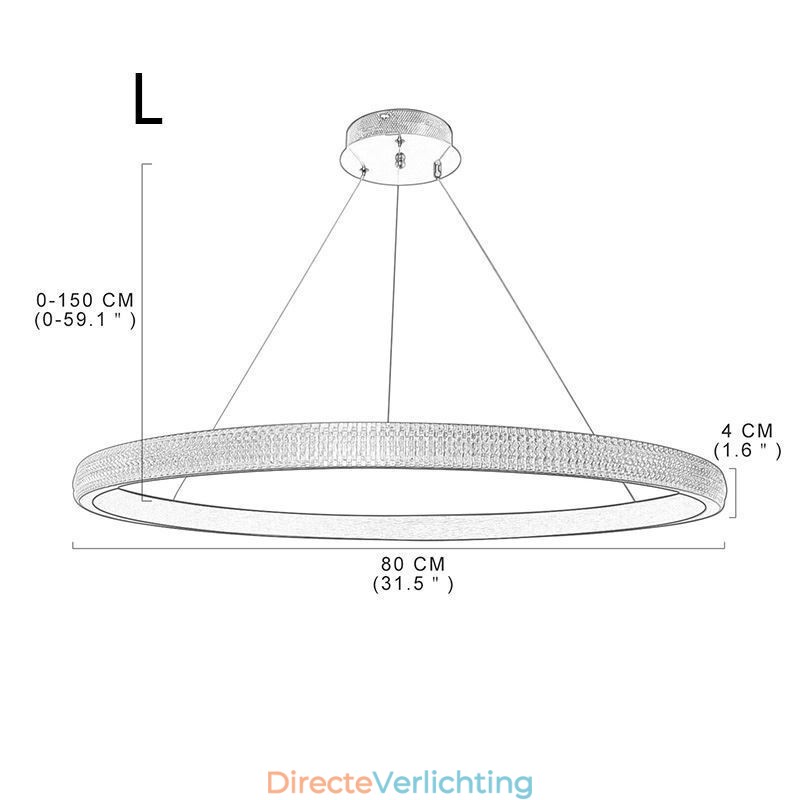 Ring Hanglamp Minimalistische Acryl Lichtarmatuur
