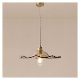 Lotusblad Glazen Hanglamp Creatieve Decoratieve Verlichtingsarmatuur