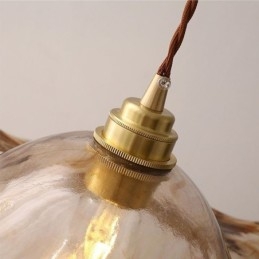 Lotusblad Glazen Hanglamp Creatieve Decoratieve Verlichtingsarmatuur