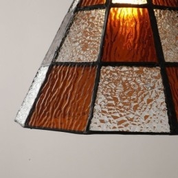 Retro Lattice Glazen Hanglamp Japanse Stijl Verlichting