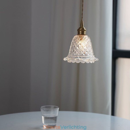 Moderne bloemen glazen hanglamp 1 licht decoratieve lamp Moderne bloemen glazen hanglamp 1 licht decoratieve lamp