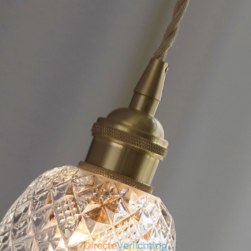 Moderne bloemen glazen hanglamp 1 licht decoratieve lamp