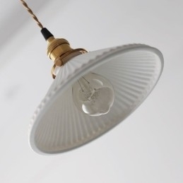 Japanse stijl keramiek hanglamp retro geplooide hanglamp