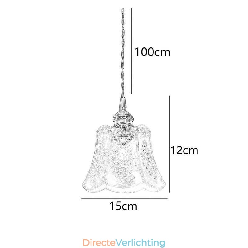 Bloem Hanglamp Minimalistische Decoratieve Glazen Lamp