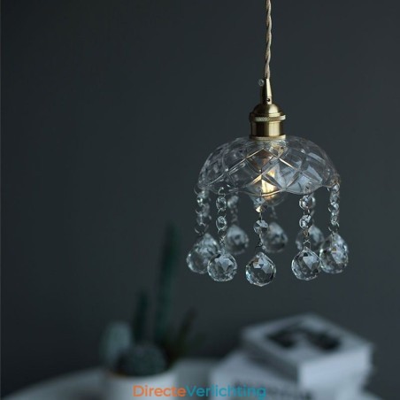 Moderne Mini Glazen Hanglamp 1 Licht Decoratief Licht Armatuur