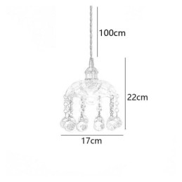 Moderne Mini Glazen Hanglamp 1 Licht Decoratief Licht Armatuur