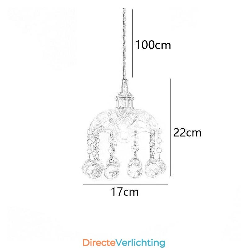 Moderne Mini Glazen Hanglamp 1 Licht Decoratief Licht Armatuur