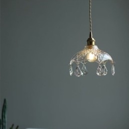 Moderne minimalistische glazen hanglamp, enkele hanglamp