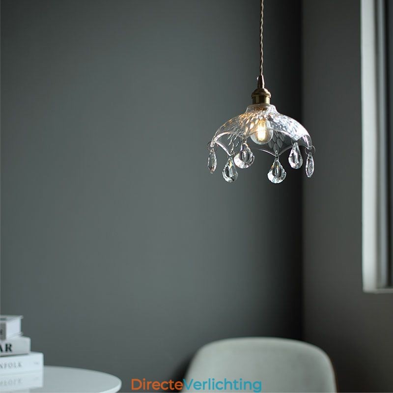 Moderne minimalistische glazen hanglamp, enkele hanglamp