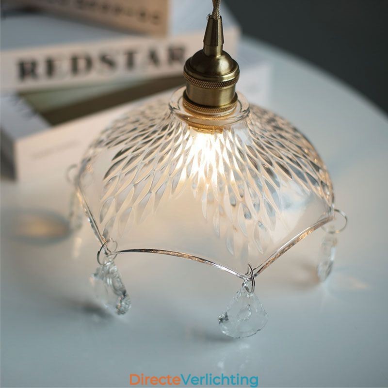 Moderne minimalistische glazen hanglamp, enkele hanglamp