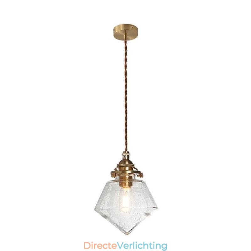 1 lichts diamanten glazen hanglamp bubbelglazen lamp