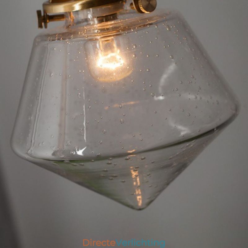 1 lichts diamanten glazen hanglamp bubbelglazen lamp
