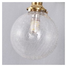 Glazen hanglamp moderne crackle plafondlamp