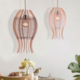 DIY Nordic houten vis hanglamp